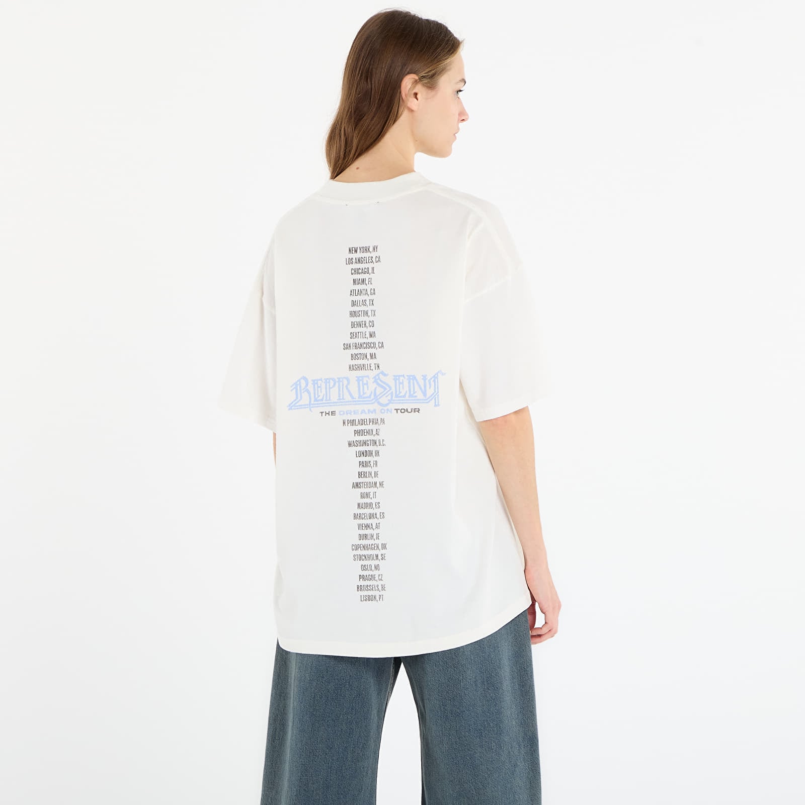 T-Shirts REPRESENT Golden Tour T-Shirt UNISEX Flat White