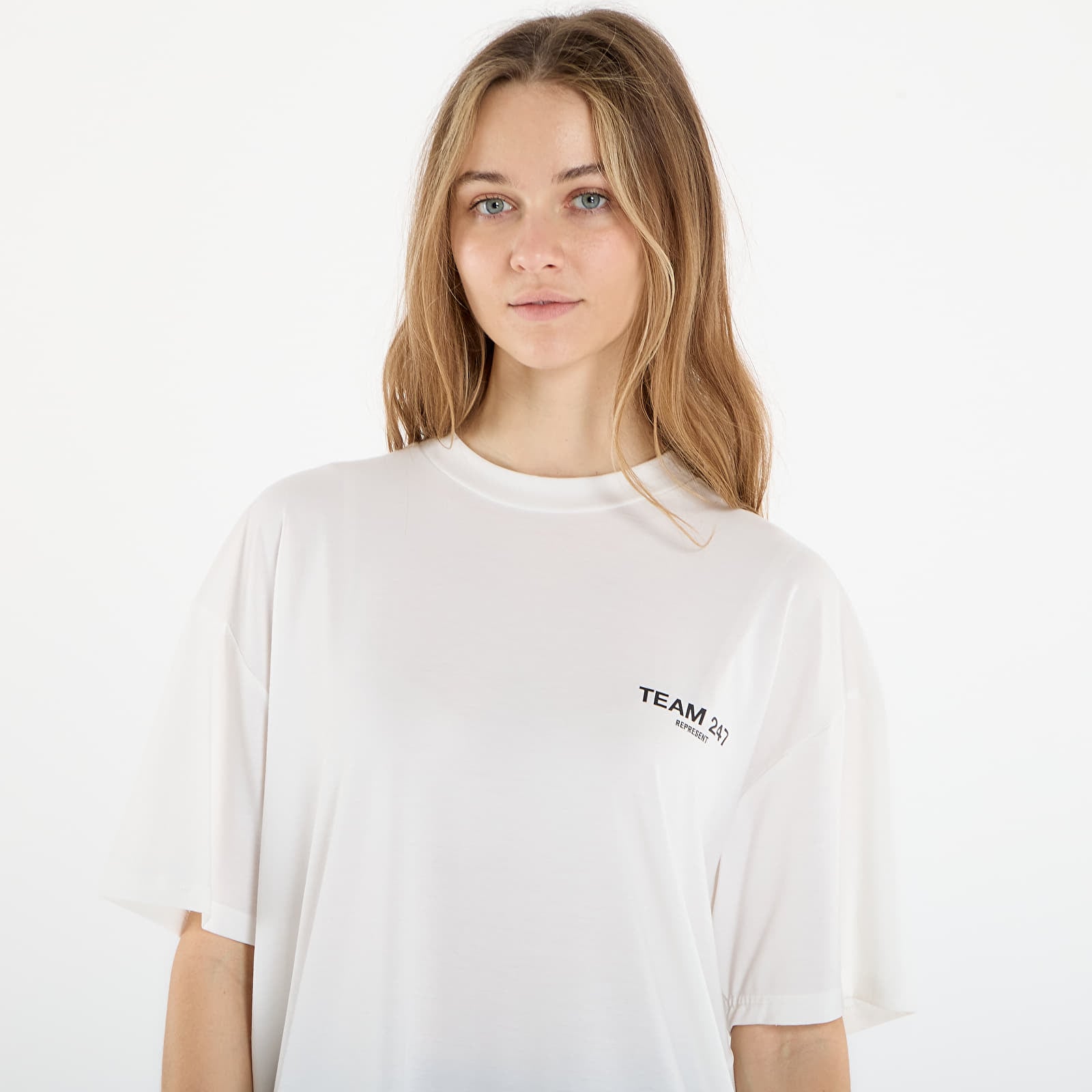 T-skjorter REPRESENT Team 247 Oversized Tee UNISEX Flat White