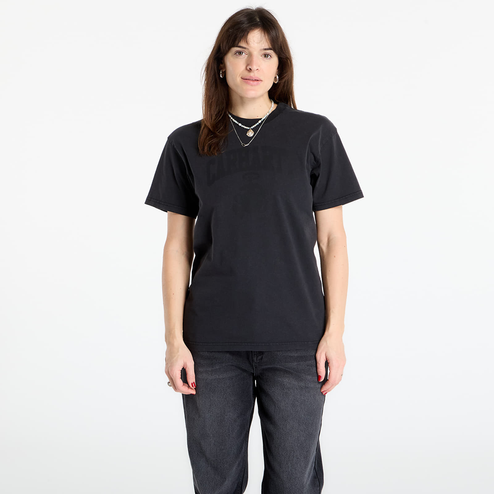 Тениска Carhartt WIP S/S Faded Pond Corps T-Shirt UNISEX Black S