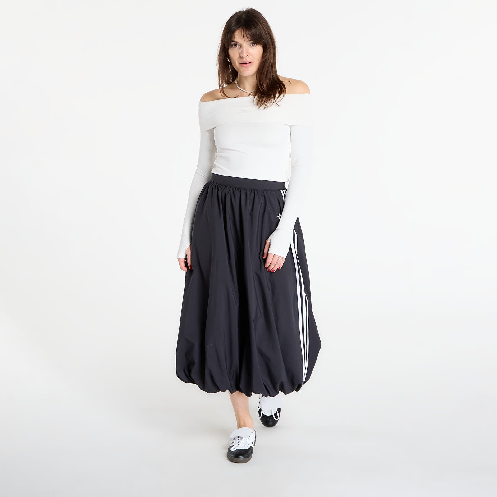 Ženska krila adidas Balloon Long Skirt Black