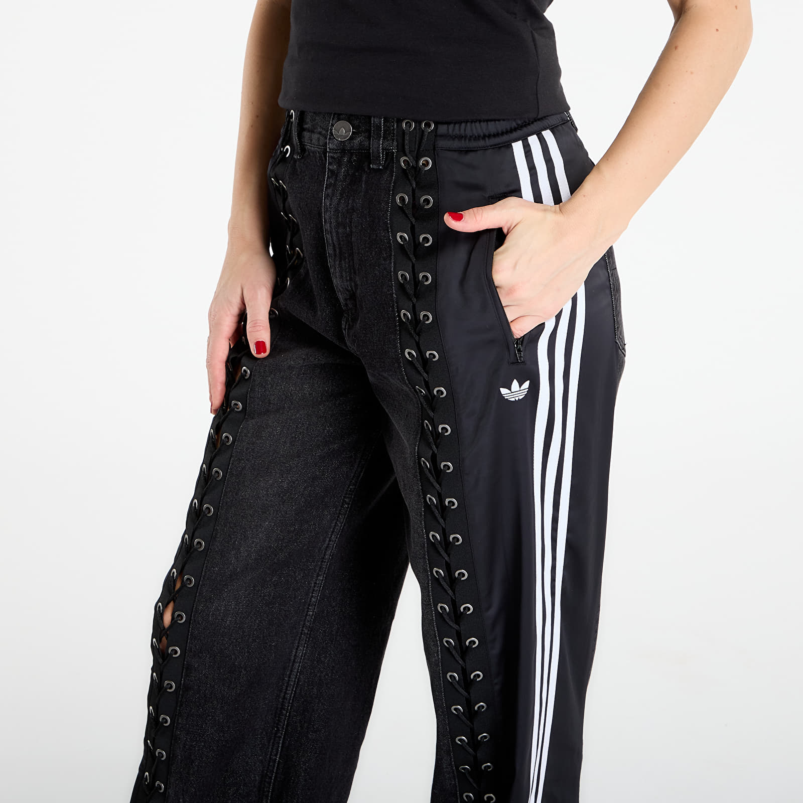 Džinsi adidas Denim Fb Track Pants Black