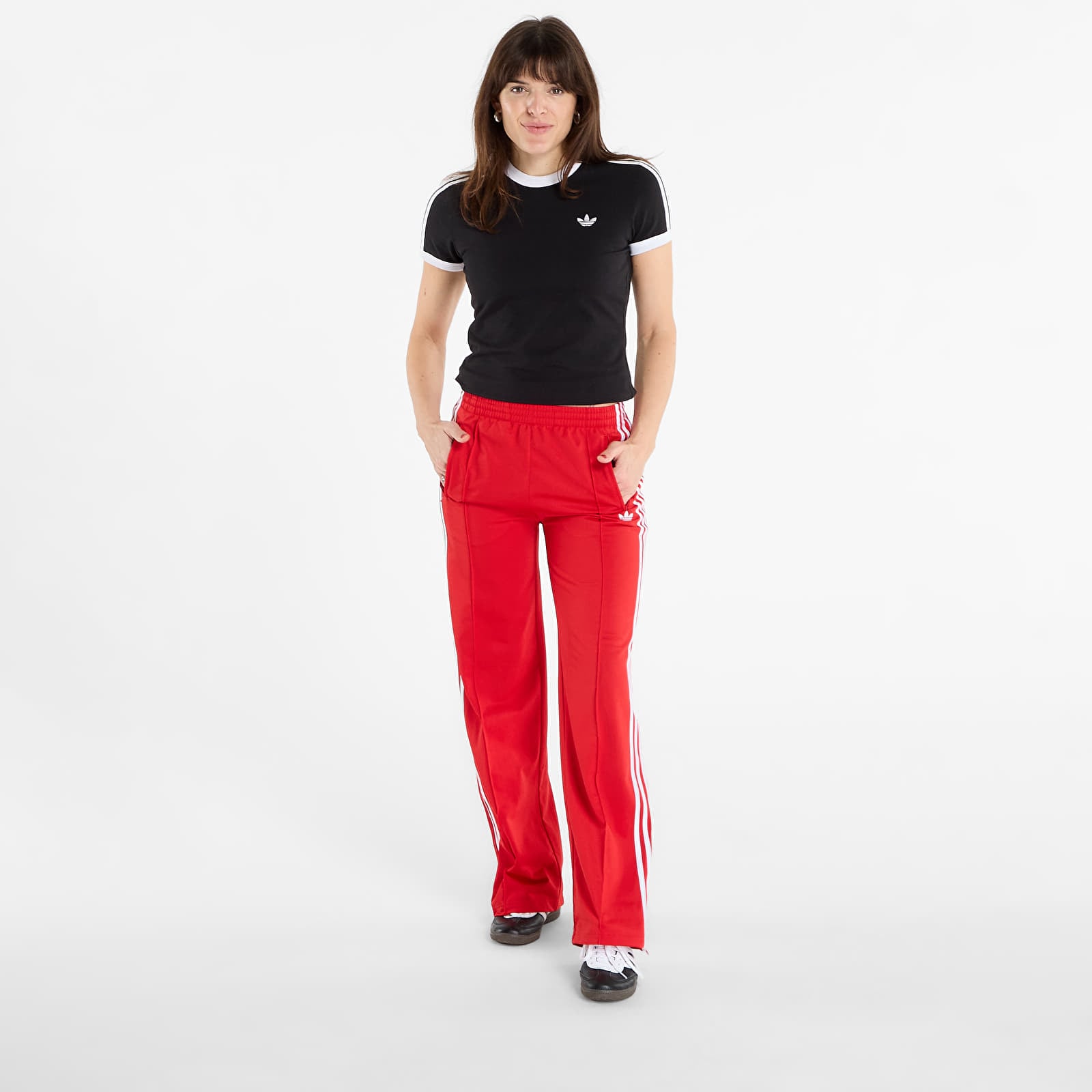 Jogger kelnės adidas Firebird Loose Track Tracksuit Bottoms Better Scarlet