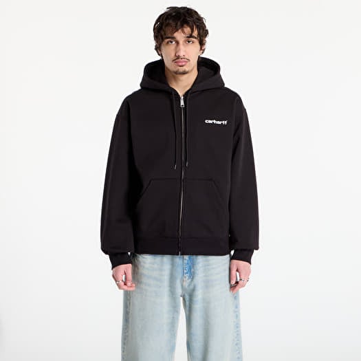 Kampsun Carhartt WIP Hooded Archive Lines Jacket UNISEX Black