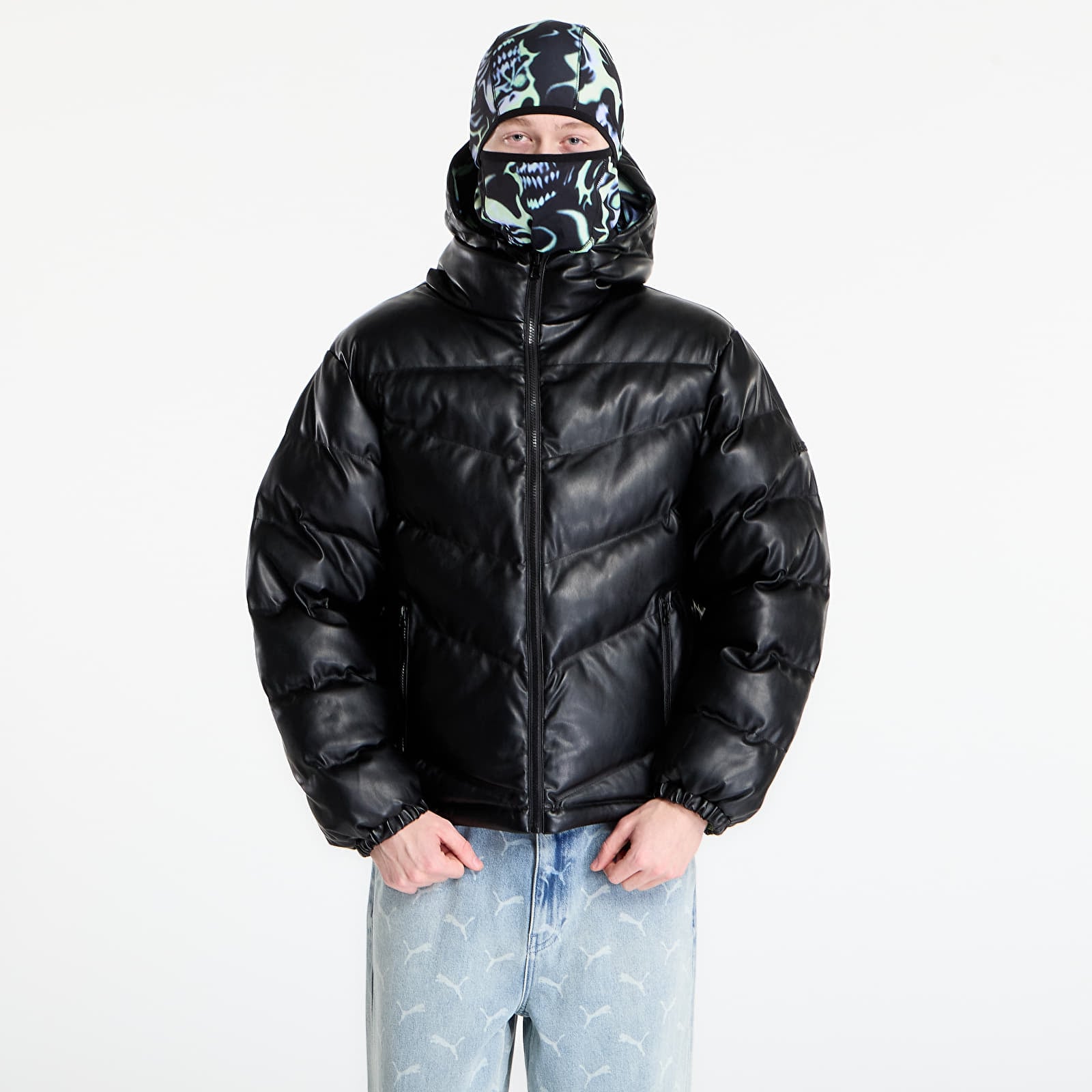 Jakker Wasted Paris M Skull Puffer Black