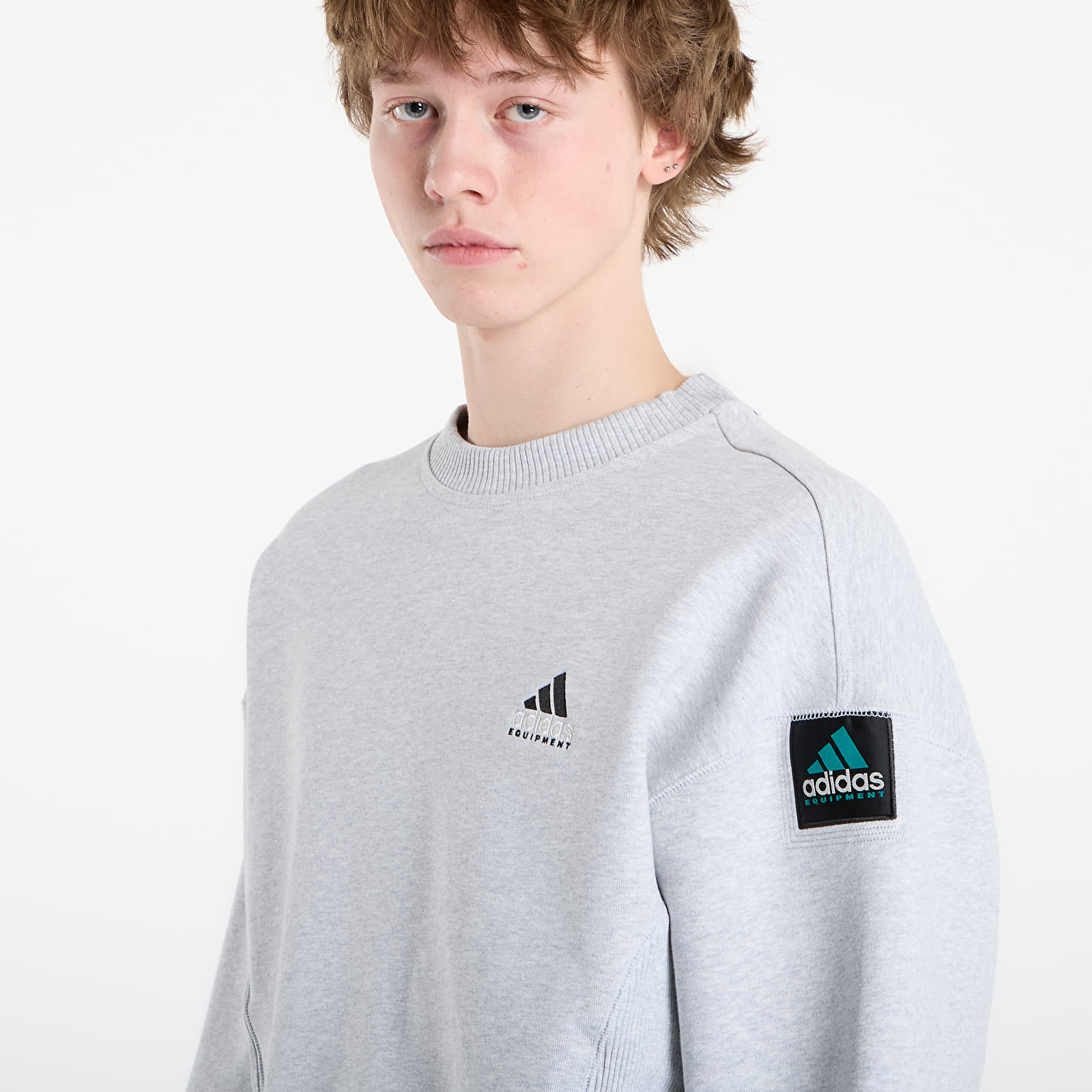 Hoodies e sweatshirts adidas Equipment Crew Light Grey Heather