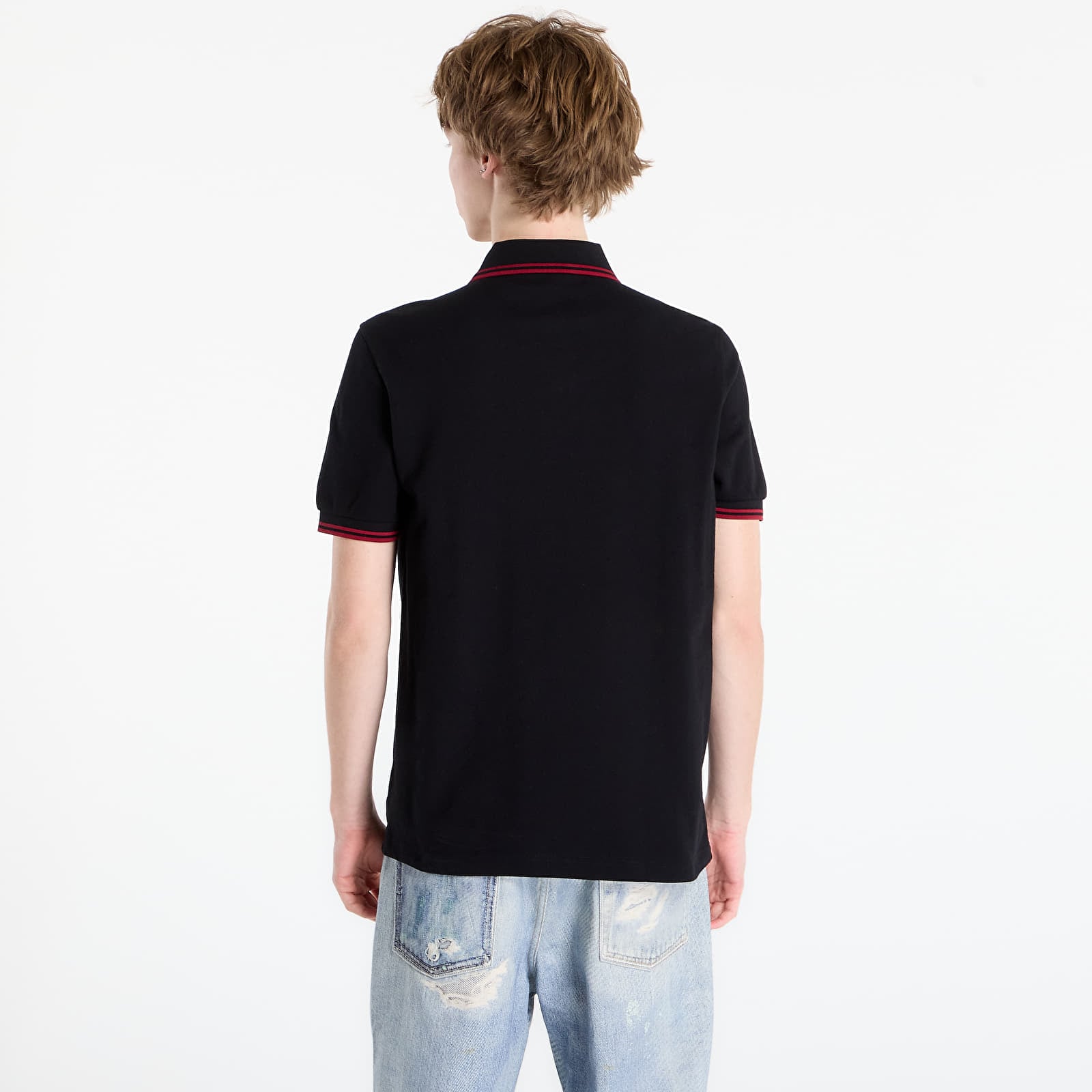T-shirts FRED PERRY Twin Tipped Fred Perry Shirt Black/ Burnt Red