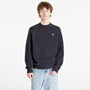 FRED PERRY Lambswool Raglan Jumper Anchor Grey