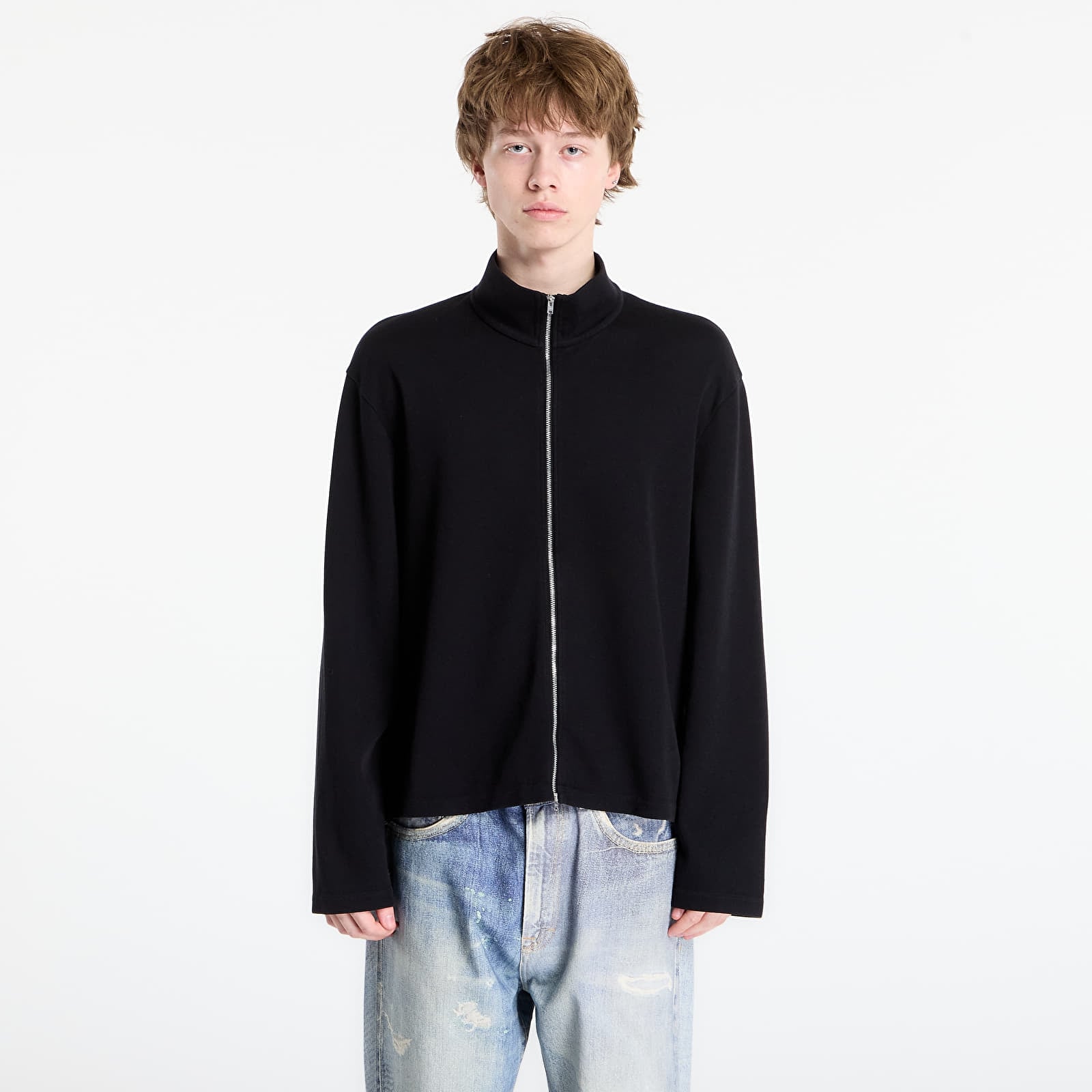 Sweatjacken und Sweatshirts OUR LEGACY Shrunken Fullzip Black Athletic Rib