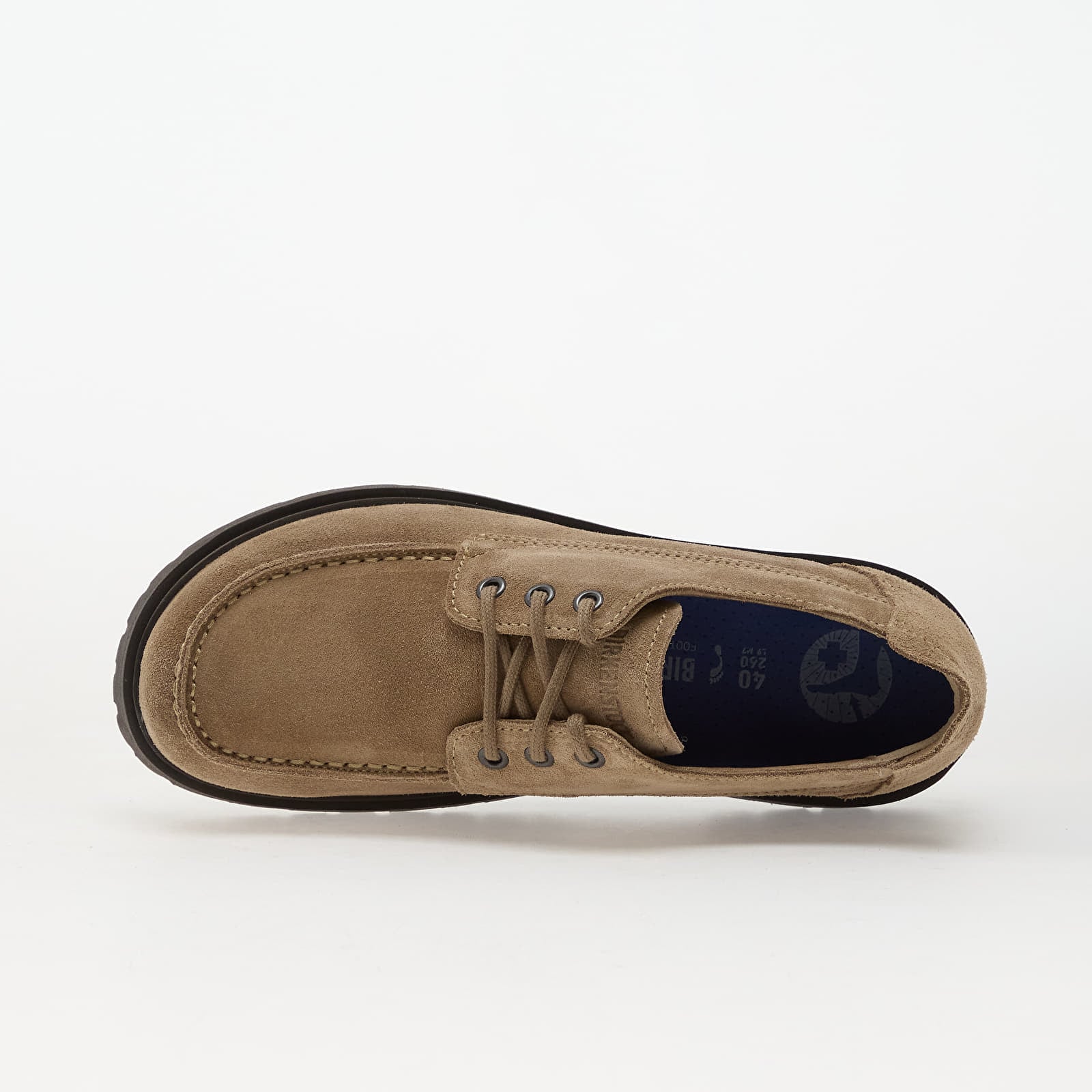 Мужская обувь Birkenstock Highwood Moc Lace Low Suede Leather Gray Taupe