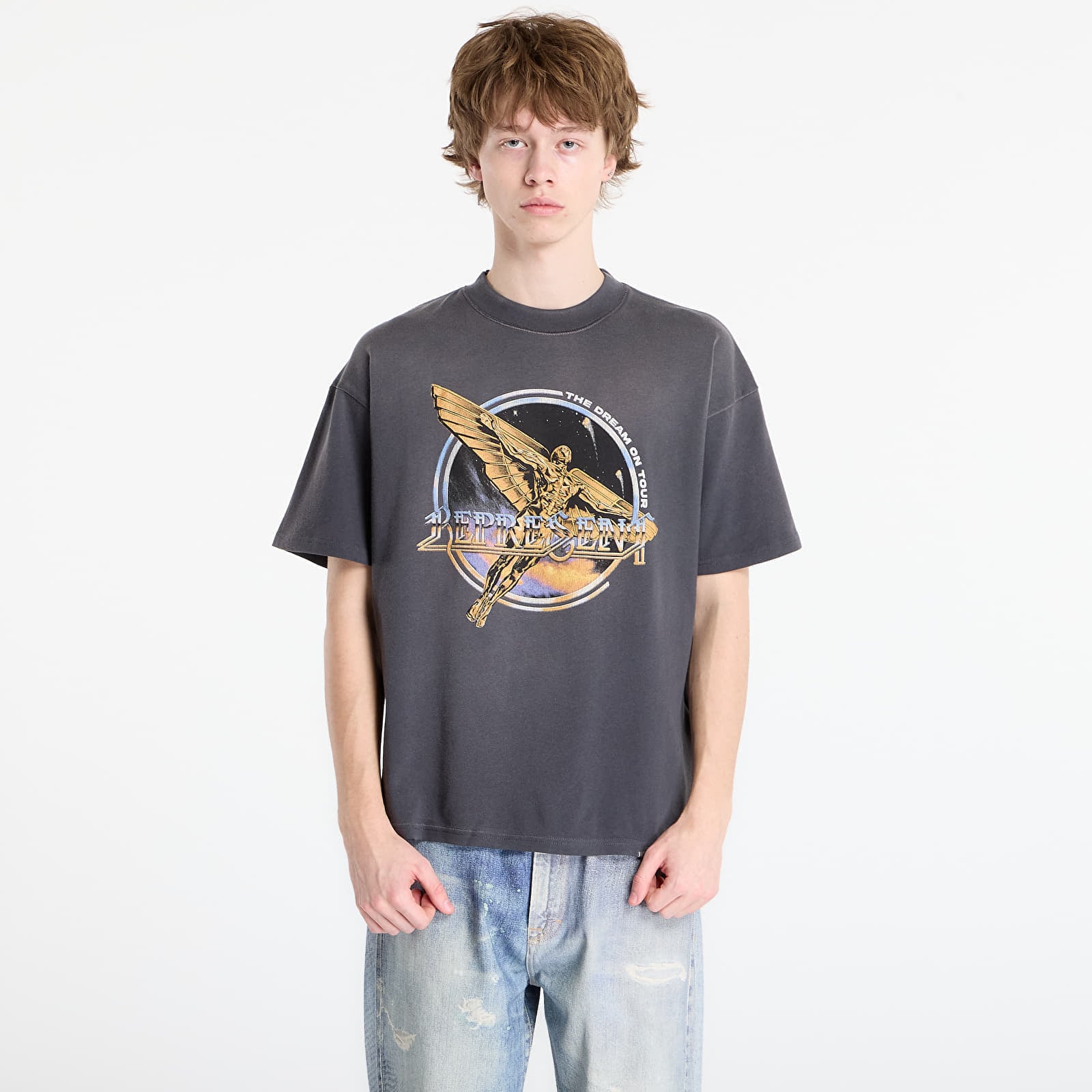 Tricou REPRESENT Golden Tour T-Shirt UNISEX Sun Fade Grey XL
