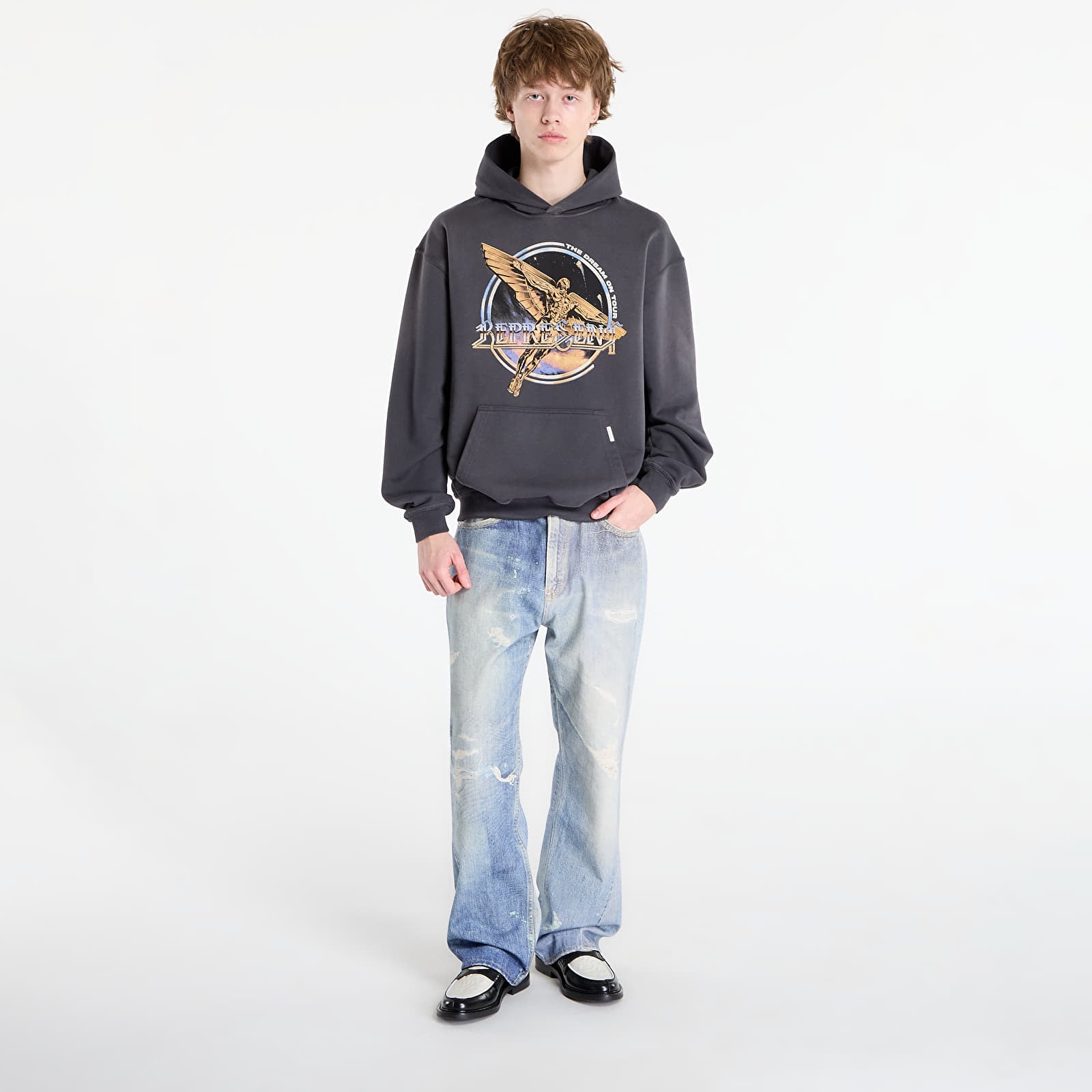 Hættetrøjer og sweatshirts REPRESENT Golden Tour Hoodie UNISEX Sun Fade Grey