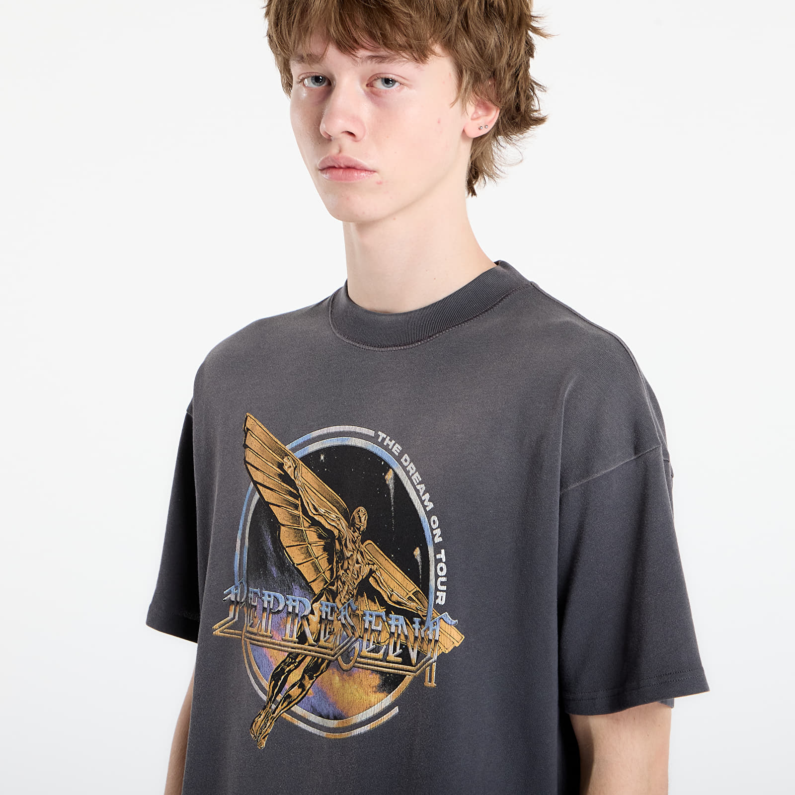 T-shirts REPRESENT Golden Tour T-Shirt UNISEX Sun Fade Grey