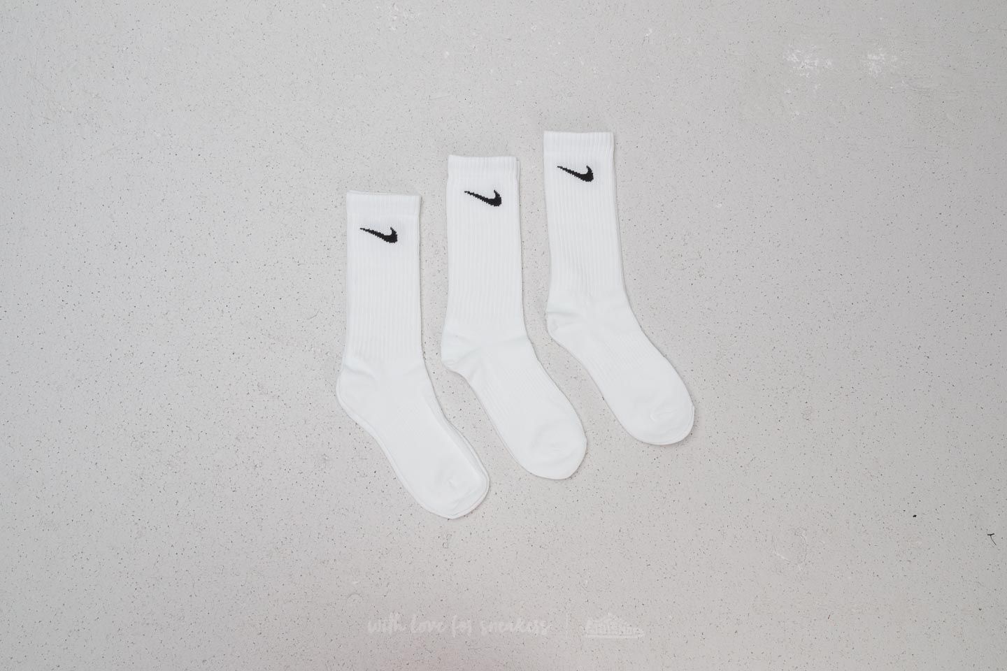Ponožky Nike 3 Pack Performance Cotton Lightweight Crew Socks White