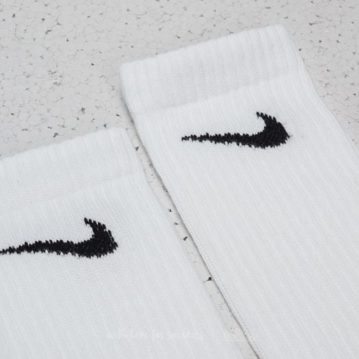Socks Nike 3 Pack Performance Cotton Lightweight Crew Socks White Footshop