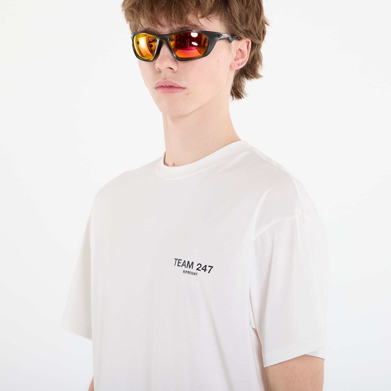 T-skjorter REPRESENT Team 247 Oversized Tee UNISEX Flat White