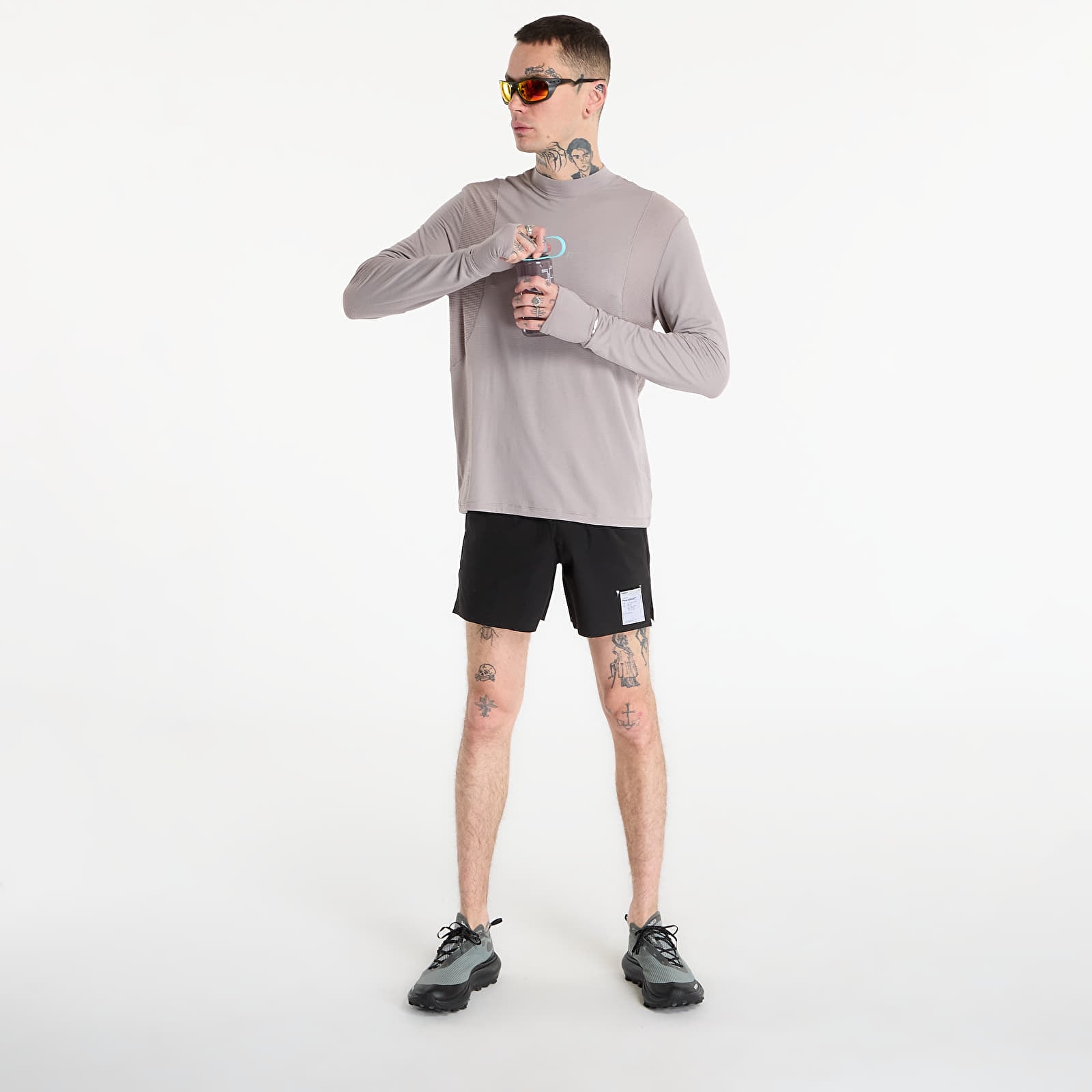 Футболки BANDIT AuraGrid™ Mockneck Long Sleeve Zinc