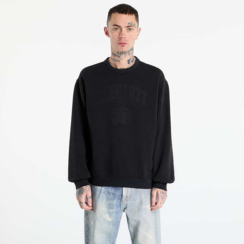 Mikina Carhartt WIP Faded Pond Corps Sweat UNISEX Black