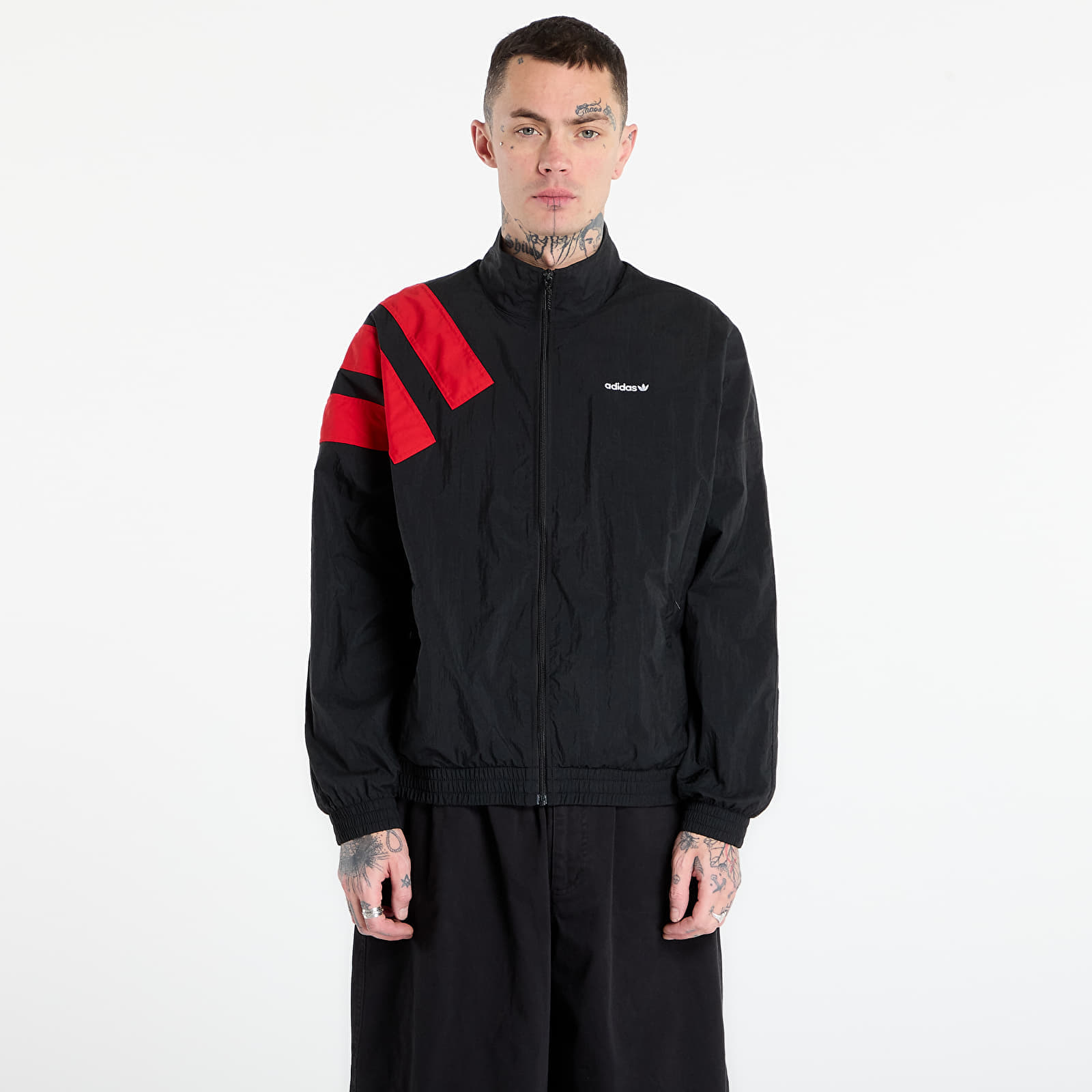 Jachetă adidas Arch Tt Black/ Better Scarlet XL