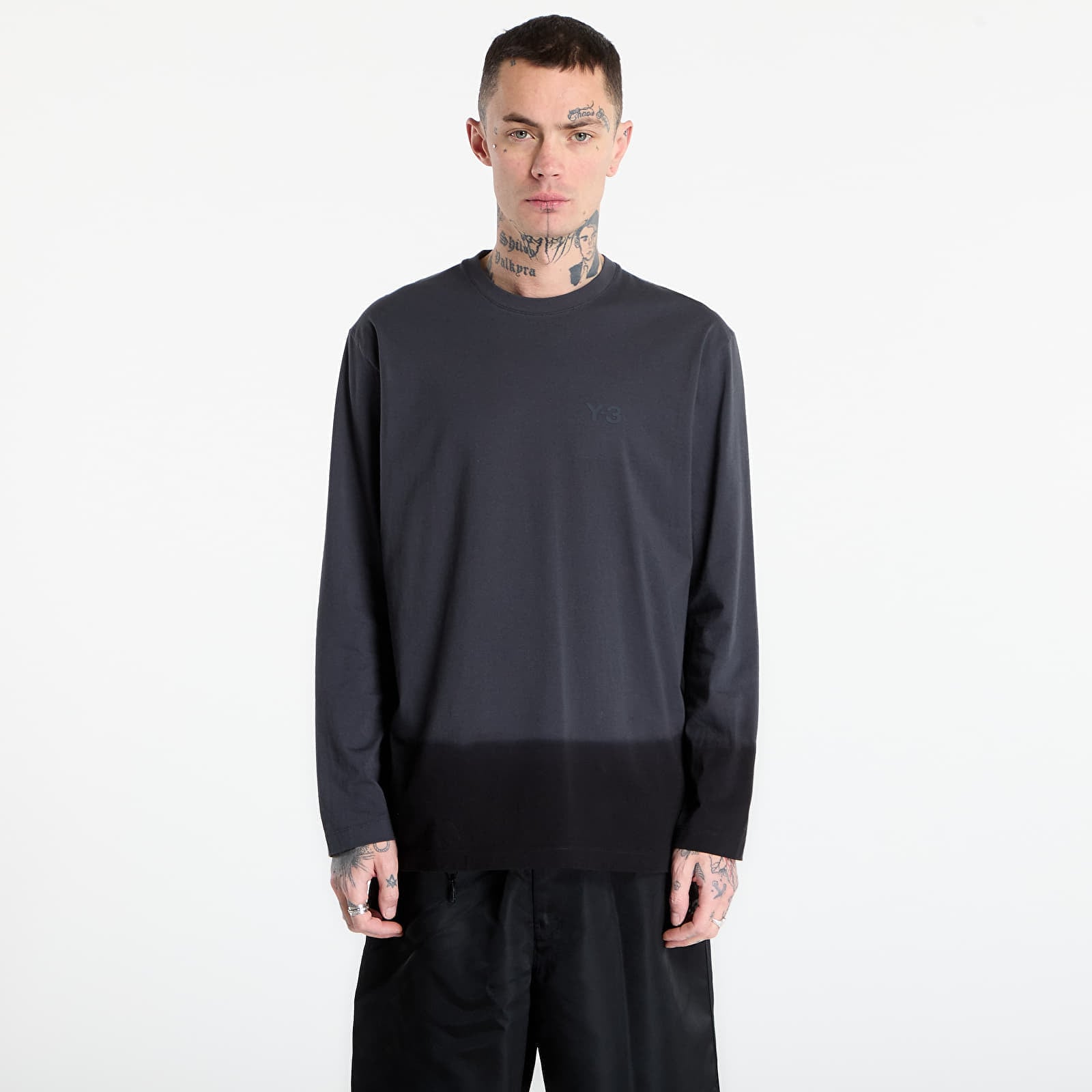 Tricou Y-3 Dipped Long Sleeve Long-Sleeve Top Night Grey XS