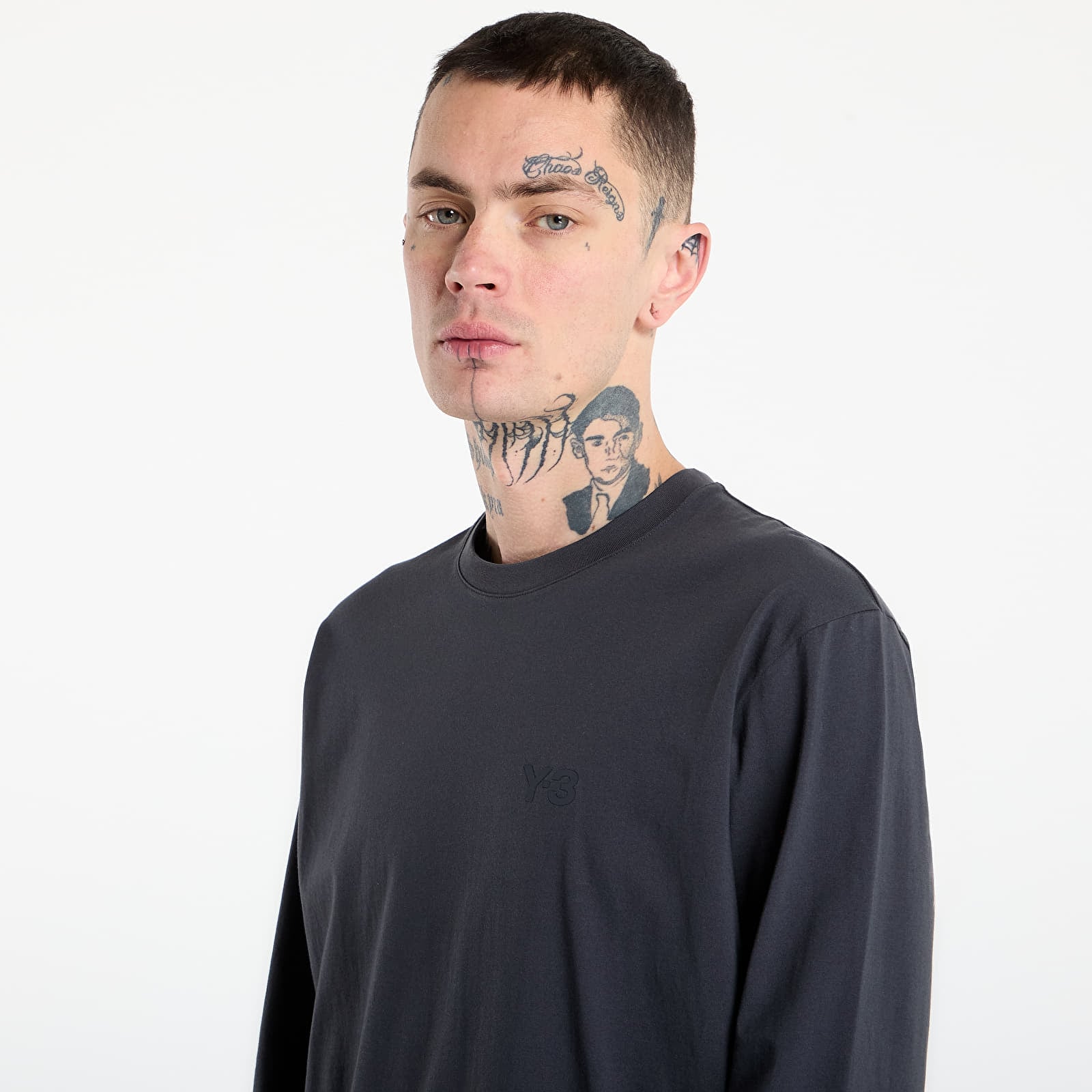 T-Shirts Y-3 Dipped Long Sleeve Long-Sleeve Top Night Grey