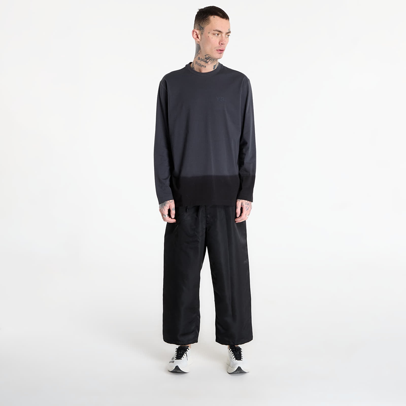 T-Shirts Y-3 Dipped Long Sleeve Long-Sleeve Top Night Grey