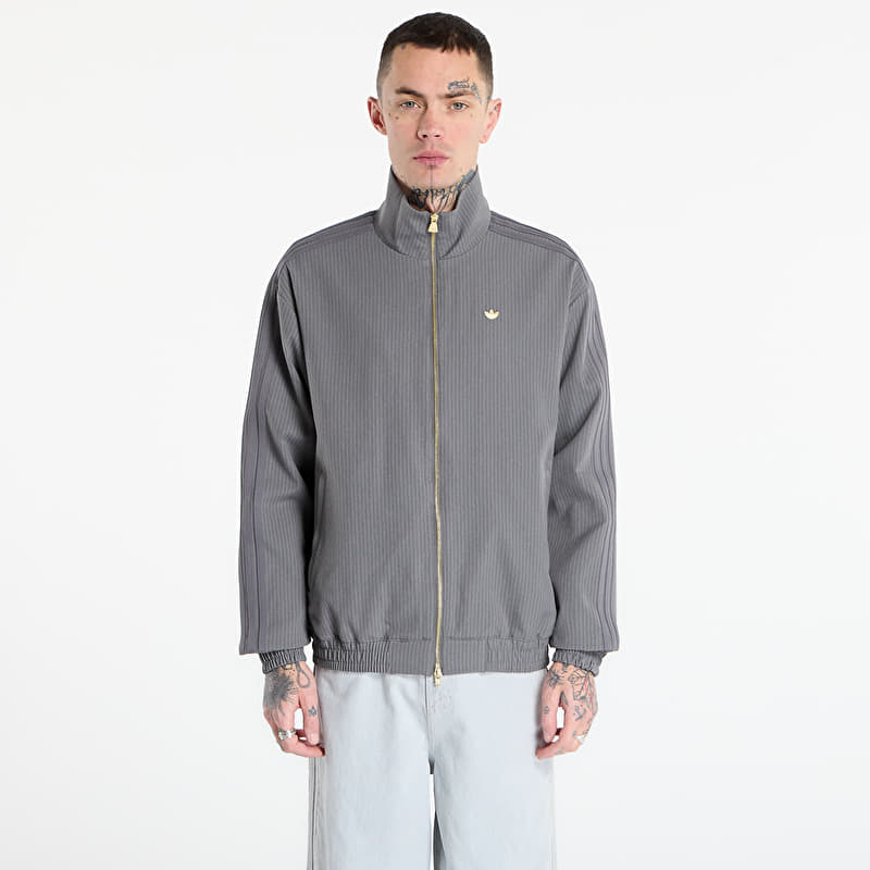 adidas Firebird Loose Pinstripes Track Top Grey Four