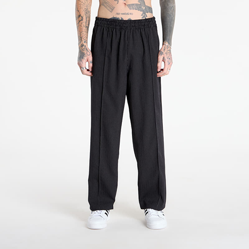 adidas Firebird Loose Pinstripes Track Tracksuit Bottoms Black