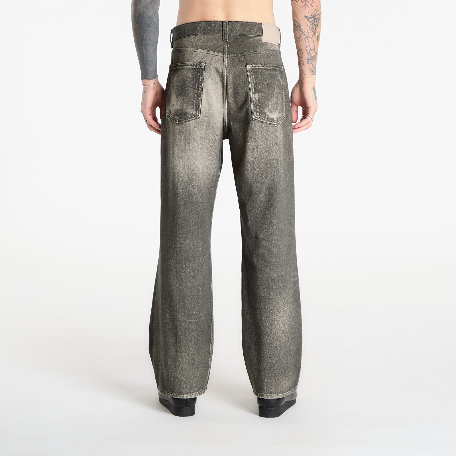 Blugi OUR LEGACY Third Cut Jeans Digital Black Aurora Print