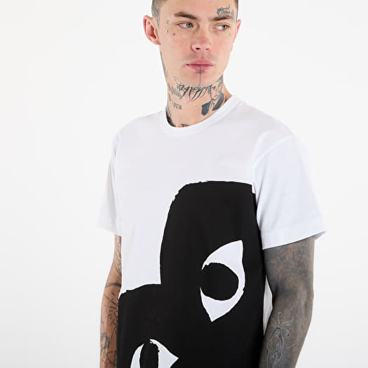 Tricouri Comme des Garçons PLAY Black Heart Tee White (AX-T347
