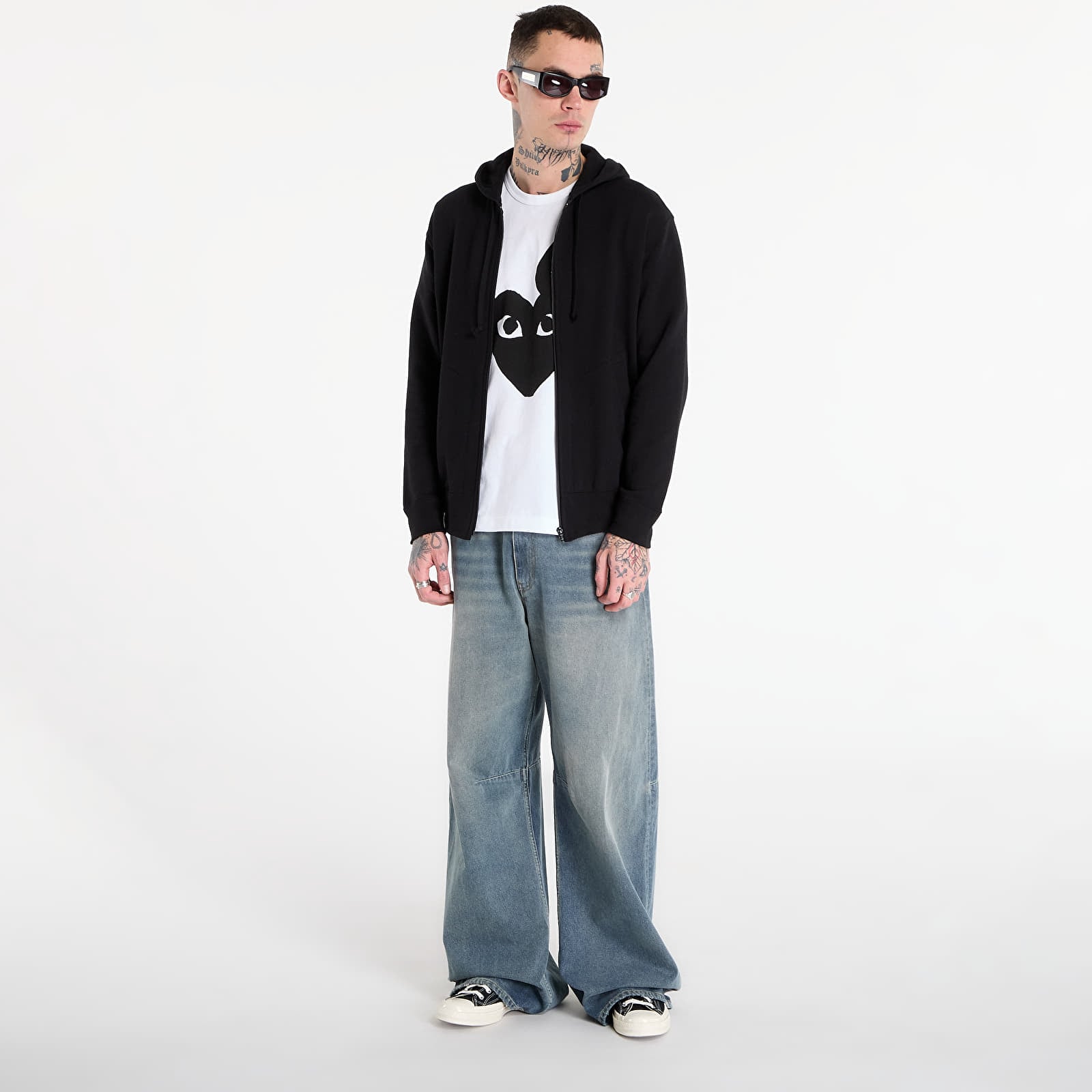 Φούτερ Comme des Garçons PLAY Sweatshirt Black Emblem Knit UNISEX Black