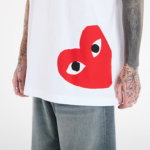 COMME des GARCONS Tシャツ T-shirts Comme des Garçons PLAY T-Shirt Logo Print Knit UNISEX
