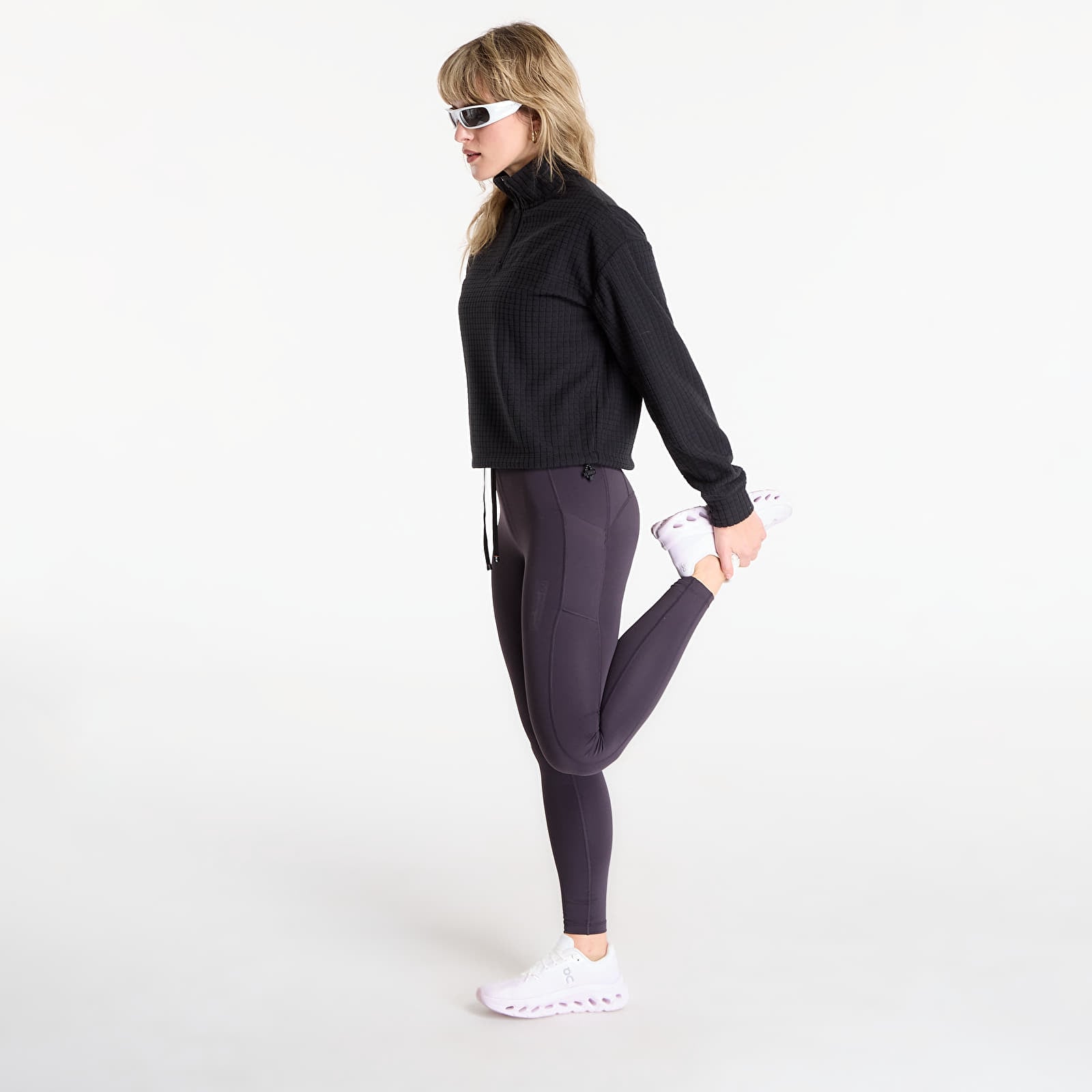 Sweatjacken und Sweatshirts BANDIT Women's MacroSoft Grid™ Quarter Zip Black