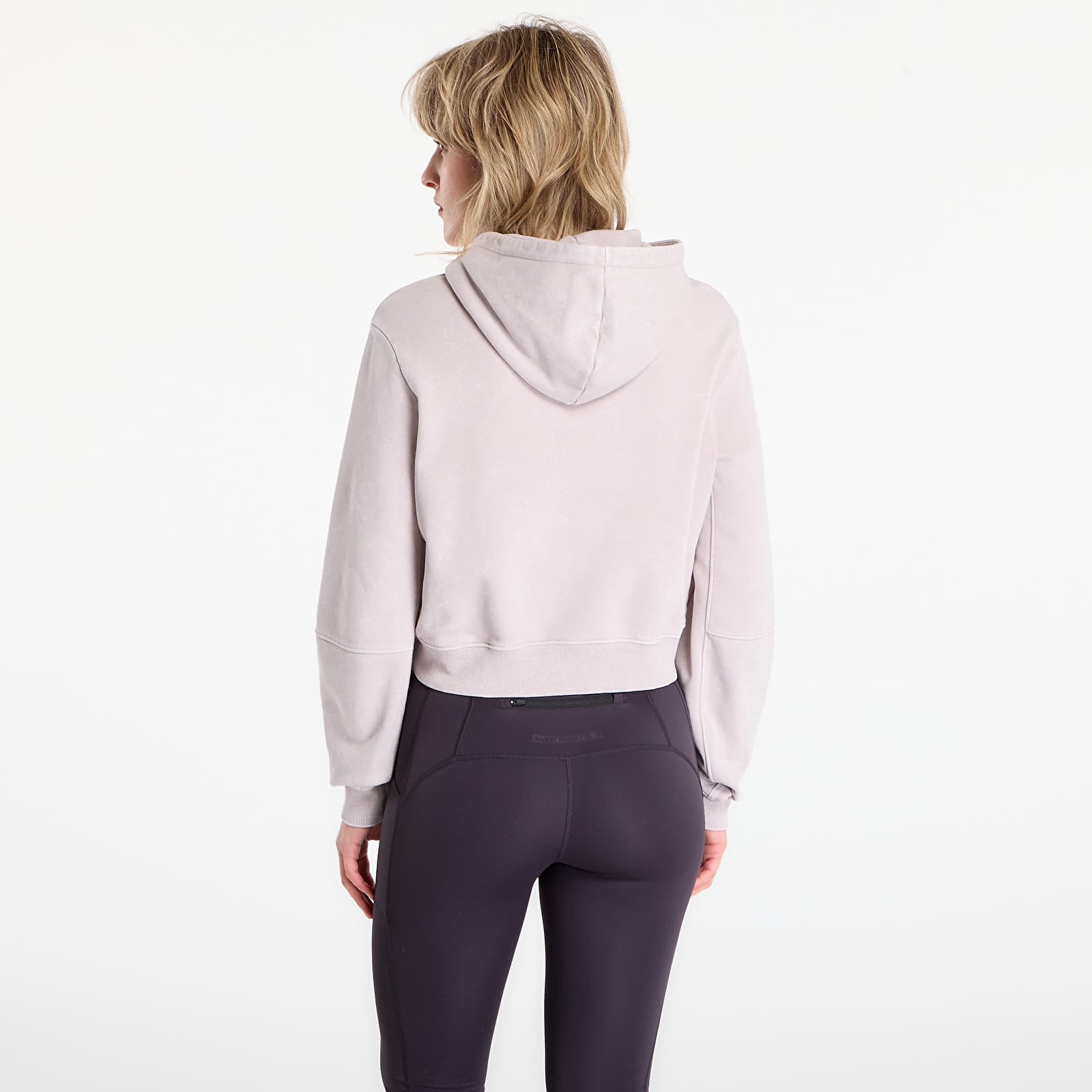 Hoodies and sweatshirts  BANDIT Cotton Fleece Cropped Hoodie Ash