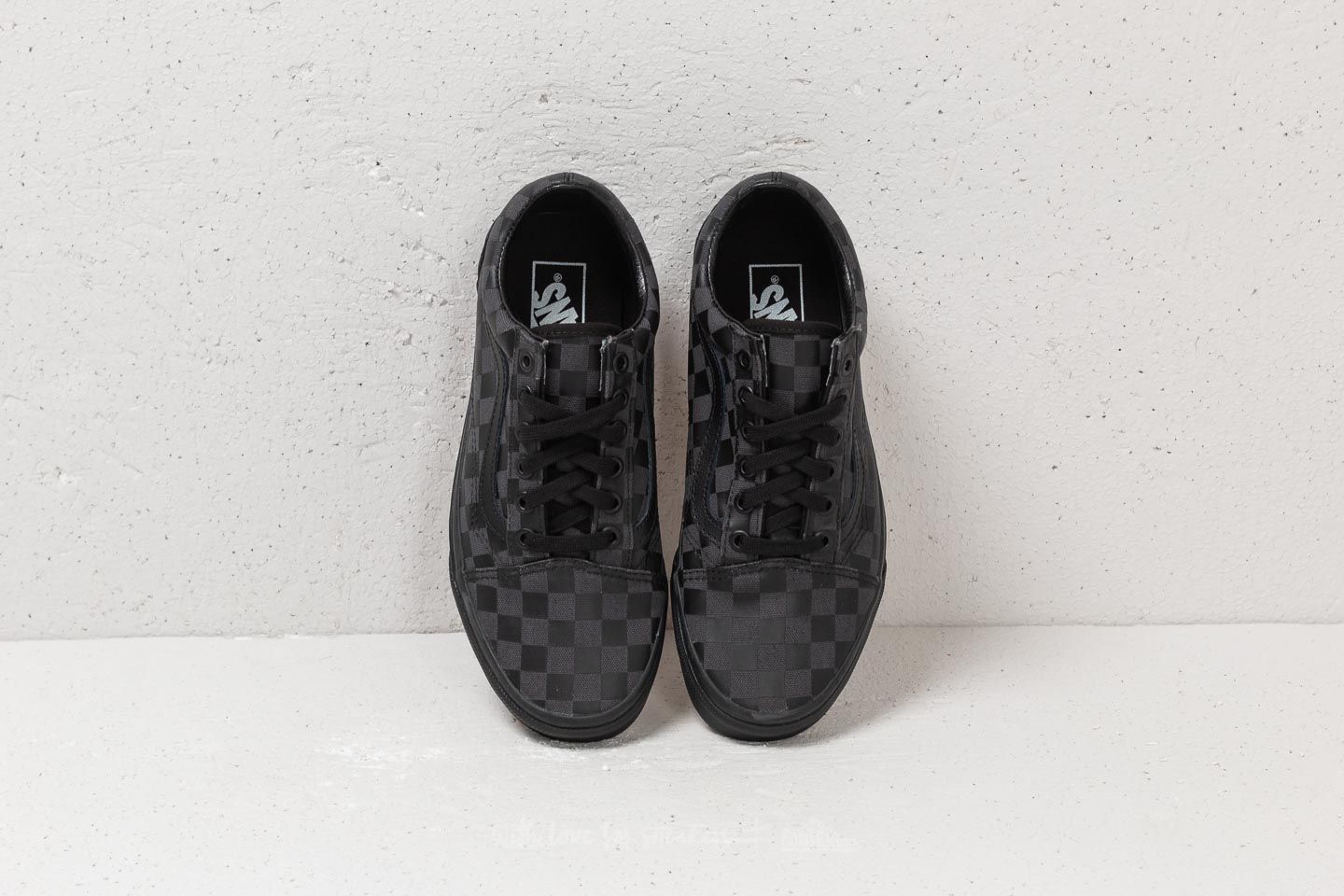 Férfi cipők Vans Old Skool (High Density) Black/ Checkerboard