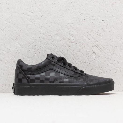 Black and checkerboard old skool vans clearance