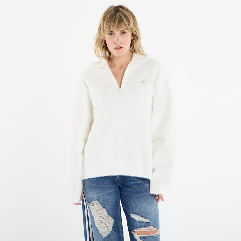 Jersey adidas Knitted Half-Zip Sweater Off White