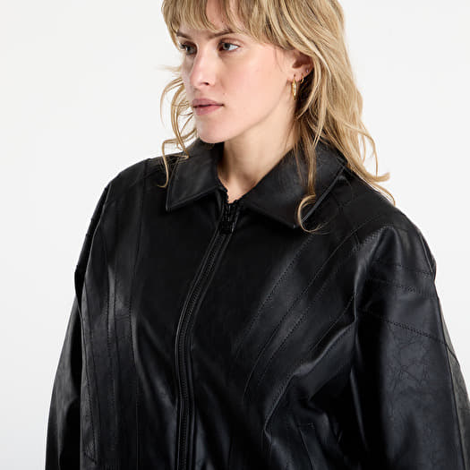 adidas Santiago Pleather Jacket Black | Footshop
