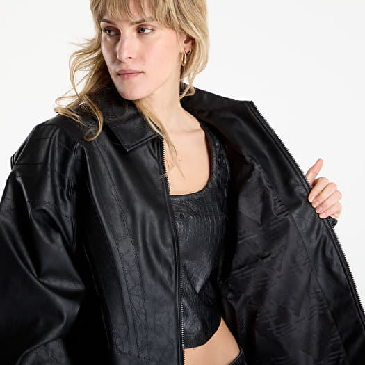 adidas Santiago Pleather Jacket Black | Footshop