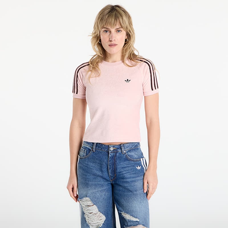 adidas Terry Towel Cali T-Shirt Sandy Pink