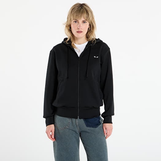 Mikina Comme des Garçons PLAY Sweatshirt Black Emblem Knit UNISEX Black