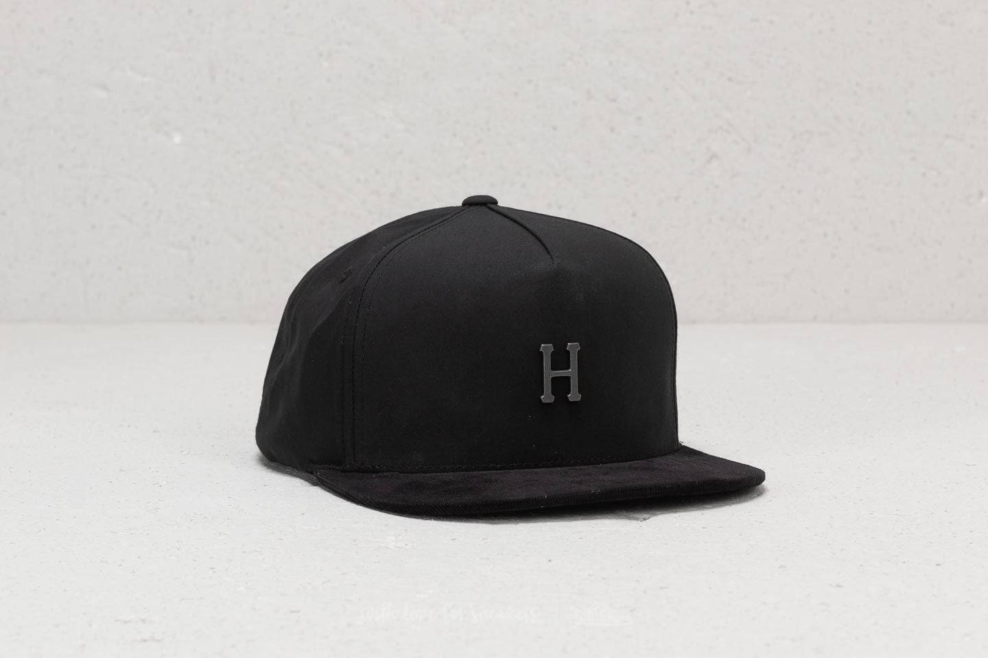 Caps HUF Metal H Strapback Hat Black