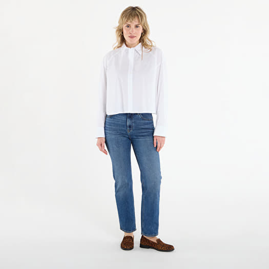 Shirt Calvin Klein Jeans Solid Boxy Cropped Shirt White M