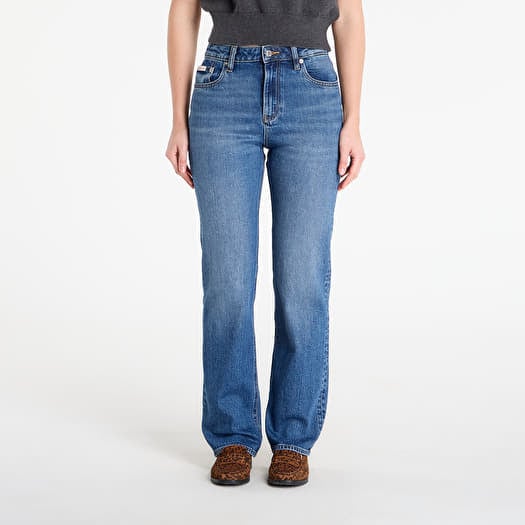 Jeansy Calvin Klein Jeans High Rise Straight Jeans Blue