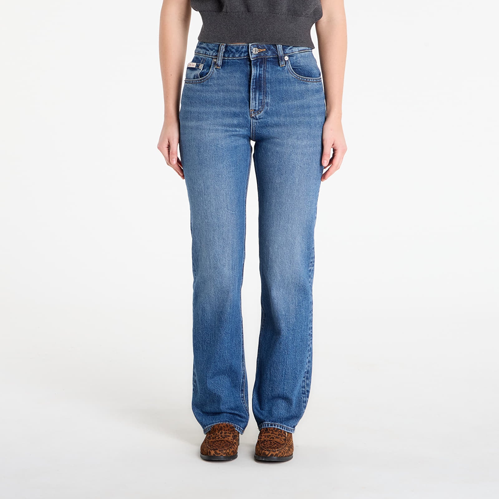 Jeans Calvin Klein Jeans High Rise Straight Jeans Blue