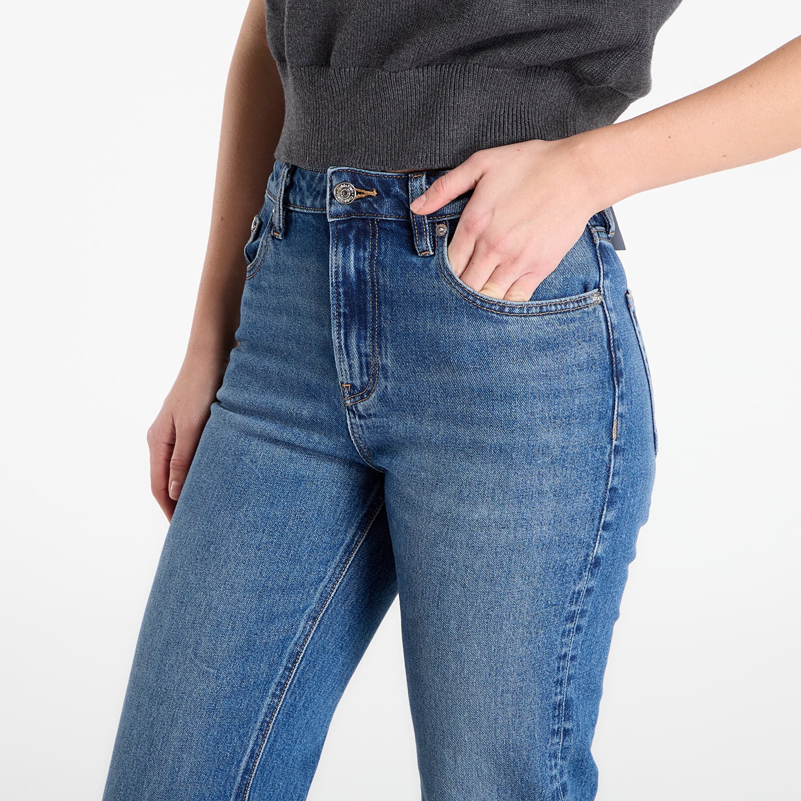 Jeans Calvin Klein Jeans High Rise Straight Jeans Blue