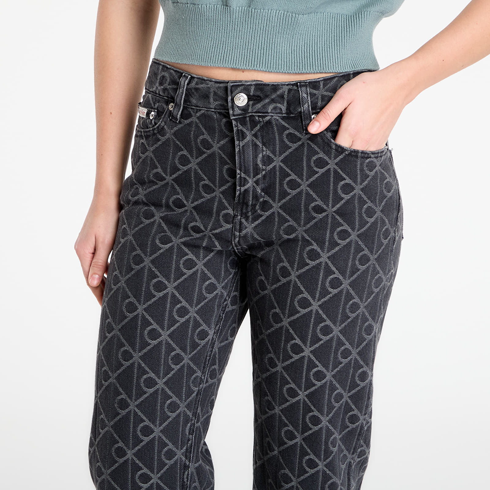 Jeans Calvin Klein Jeans Signature 90S Straight Jeans Black