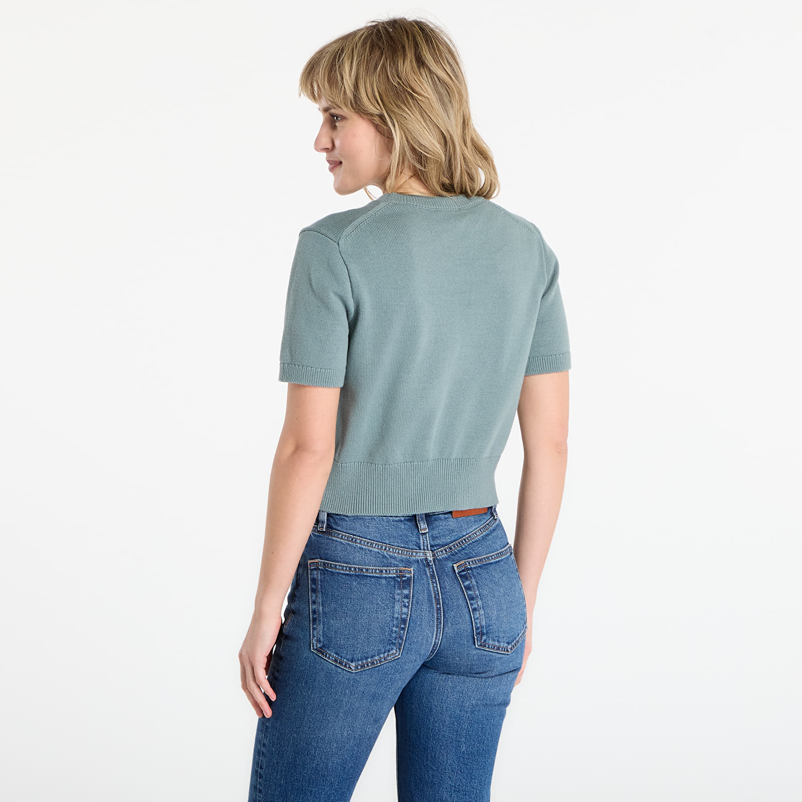 Megztiniai Calvin Klein Jeans Chunky Cotton Graphic Sweater Grey