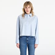 Calvin Klein Jeans Solid Boxy Cropped Shirt Grey