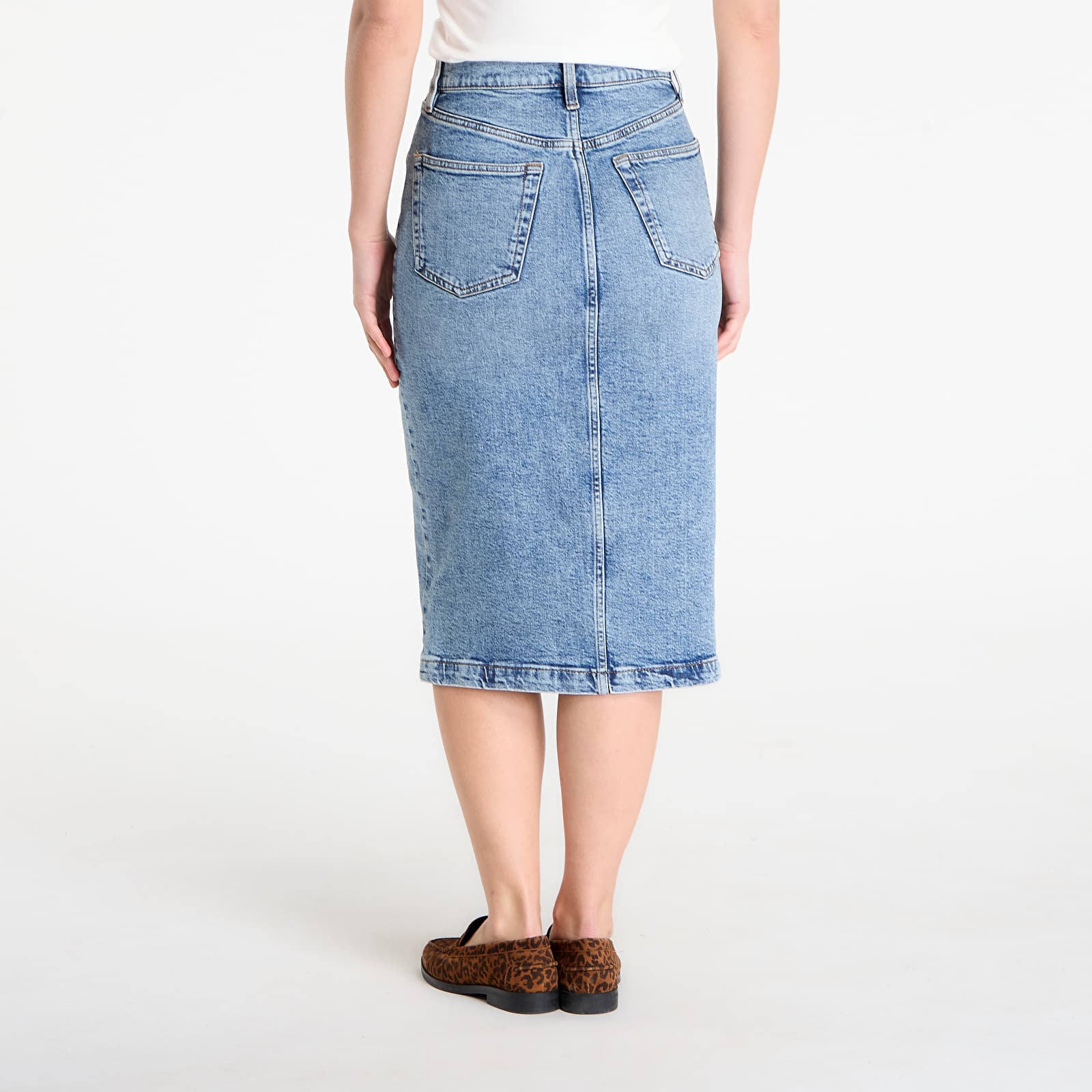 Röcke Calvin Klein Jeans Denim Zip Front Skirt Blue