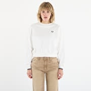 FRED PERRY Tipped Sweatshirt Snow White